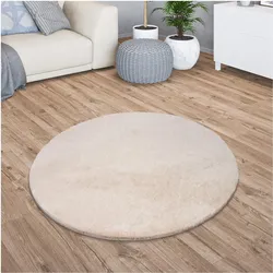 TT Home, Teppich, Wohnzimmer Kurzflor Einfarbig Modernes Design Waschbar (160 cm)