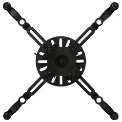 b-tech Projector Ceiling Mount (Decke), Beamer Halterung, Schwarz