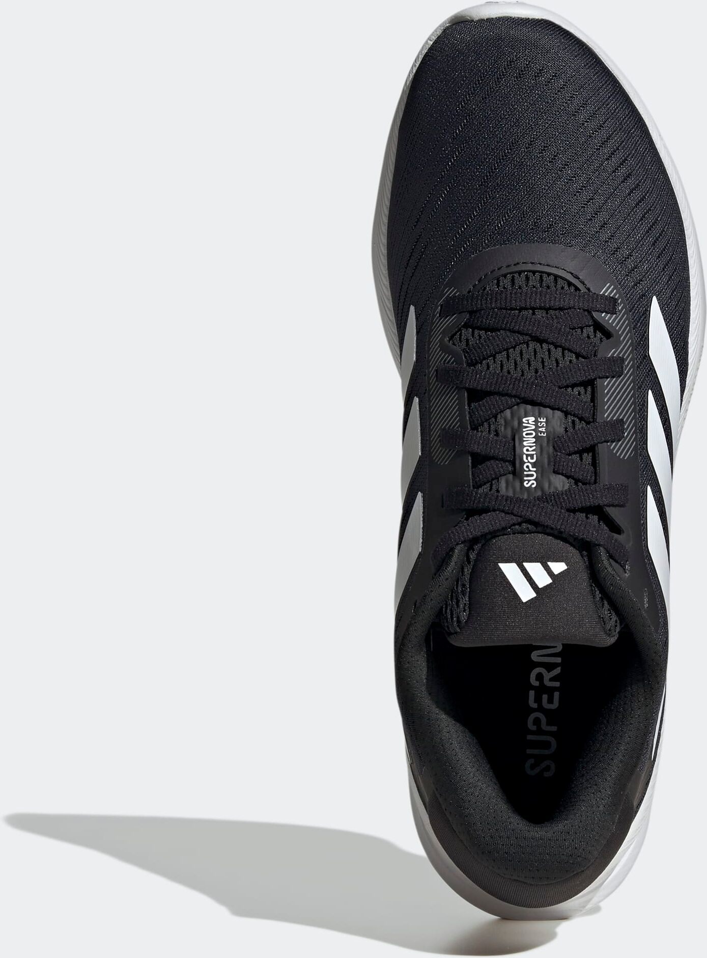 Laufschuh ADIDAS PERFORMANCE "SUPERNOVA EASE", Herren, Gr. 45, schwarz-weiss (core schwarz, ftwr weiß, charcoal), Synthetik, Textil, Schuhe Laufschuh, für mehr Komfort core schwarz, ftwr weiß, charcoal 45