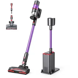 lubluelu X1000 Kabellose Stielstaubsauger mit 2,5L mit Absaugstation - EU / Violett