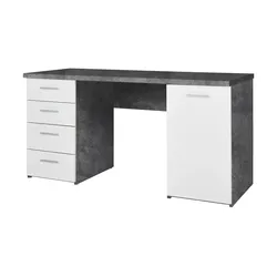 Schreibtisch  Newa , grau , Maße (cm): B: 145 H: 76 T: 60.0