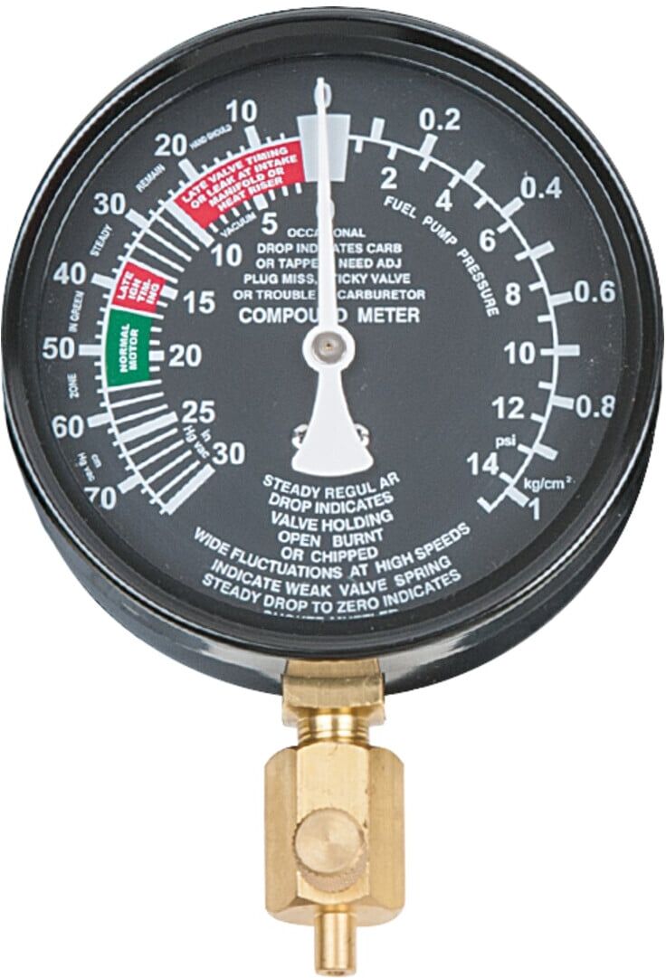 KS Tools Manometer Ø 92mm auf Platte montiert (150.3601)