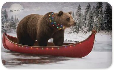 "Stupell Winter Holiday Characters Kitchen Mat, 18x30 - 18"" x 30"""