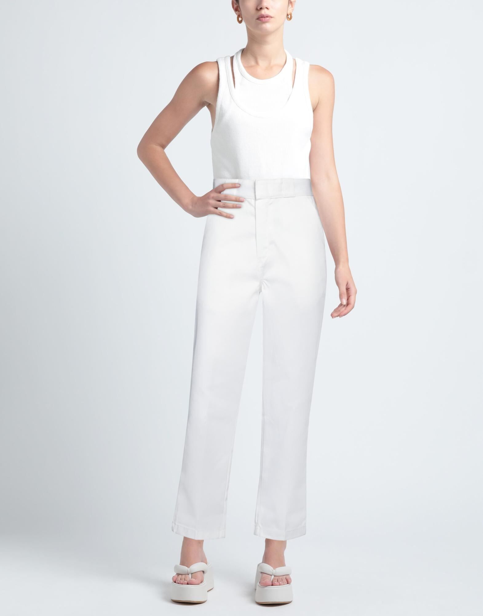 Dickies Pantalones Mujer Blanco 24,25,26,27,28,29,30,31 Mujer