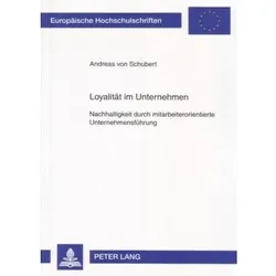 Loyalität im Unternehmen, Fachbücher von Andreas von Schubert