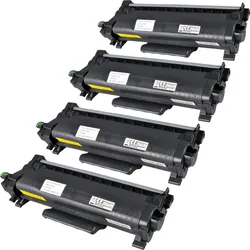 4 Kompatible Toner ersetzt Brother TN-2510 Multipack schwarz