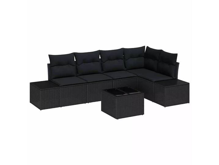 VidaXL - Outdoor-sofa poly-rattan, One Size, Schwarz