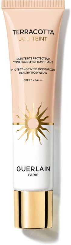 GUERLAIN Terracotta Joli Teint Protecting Tinted Moisturizer brightening foundation for a natural look SPF 20 shade 00 Rosy 30 ml