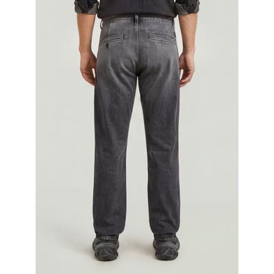 5-Pocket-Jeans G-STAR "Morry Tapered Chino", Herren, Gr. 27, Länge 30, grau (faded scoria grau), Obermaterial: 100% Baumwolle, Jeans 5-Pocket-Jeans