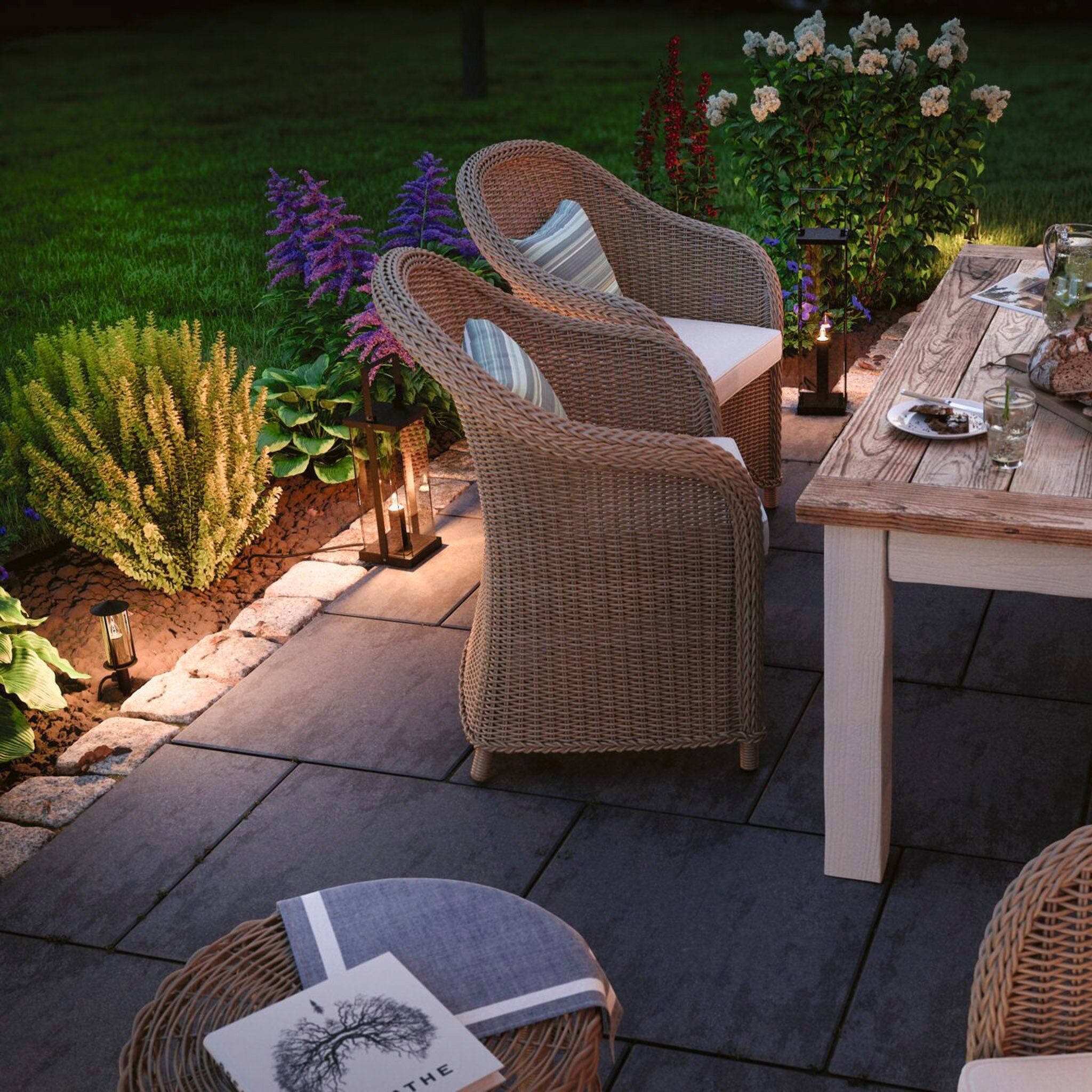 Paulmann - Plug & Shine Outdoor Classic 2W LED Single 22cm Bollard Light in Anthracite