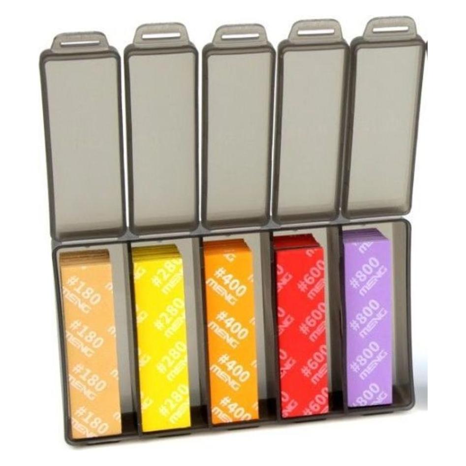 Meng-Model High Performance Flexible Sandpaper(FineSet),incl.Specificat:180/280/400/600/800 (MTS-041)