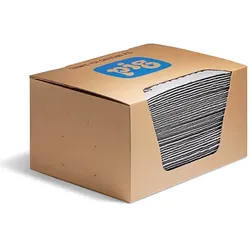 Absorptionsmatte PIG® FAT MAT® Supersaugfähig Universalmatte 50 Matten 41 cm x 51 cm, Absorbiert 83,3 L je Karton