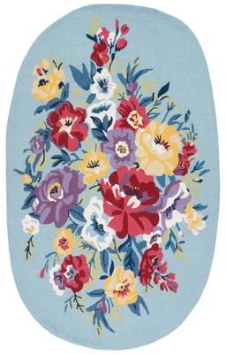 SAFAVIEH Handmade Chelsea Sayo Floral Wool Rug