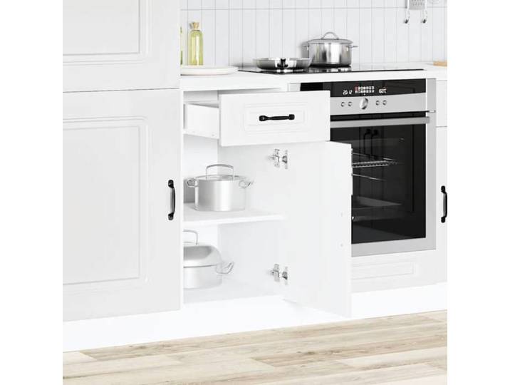 Prix Bas - Armoire de cuisine Kalmar blanc bois d'ingénierie - Meuble de cuisine @BYJ9360258