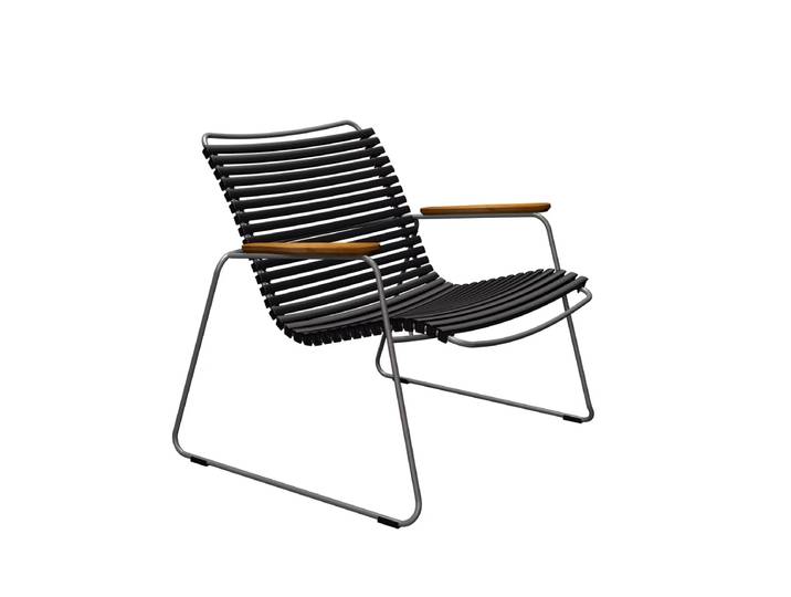 HOUE - CLICK Roomy Outdoor Lounge Chair, schwarz