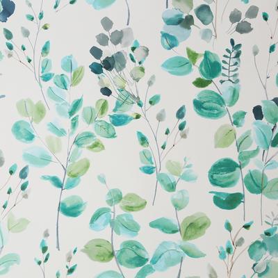 Superfresco Easy Superfresco Watercolor Leaves White and Green Wallpaper - N/A