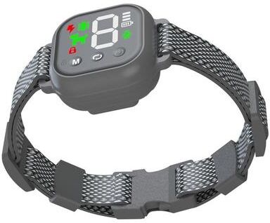 Everyday Crate Smart Color Screen Dog Bark Collar With Touch Control & Waterproof Rechargeable Training Modes black