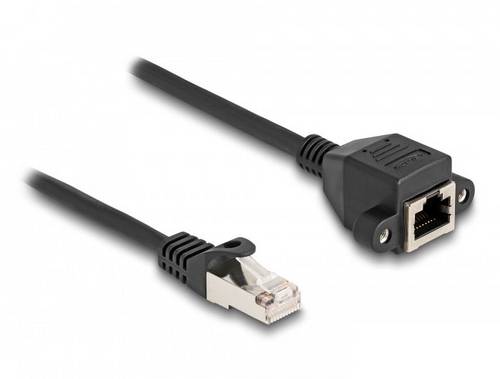 Delock 80191 RJ50 Patchkabel S/FTP 0.25m Schwarz 1St.