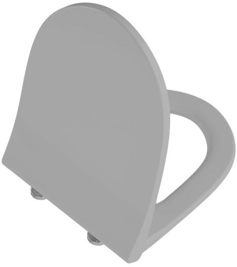 VitrA Sento Slim Wrap WC-Sitz 130-476R009 36,8x45,2cm, mit Absenkautomatik und Schnellverschluss, steingrau matt