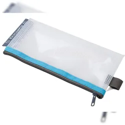 Exacompta 34110E 10x Tasche EVA mit Reißverschluss, flexibel aus PP, 8x18cm - Farben sortiert