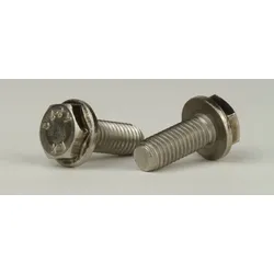 DIN 6921 - Edelstahl A4 - M 10x20 - Sechskantschrauben mit Flansch ohne Sperrverzahnung