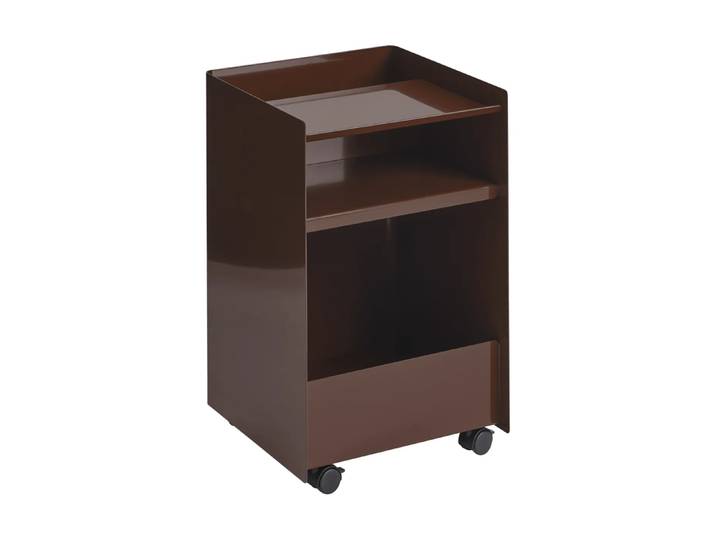 Muuto Chariot à roulettes ouvert Folded Trolley Rouge foncé 37,4x61,5x37,2 cm