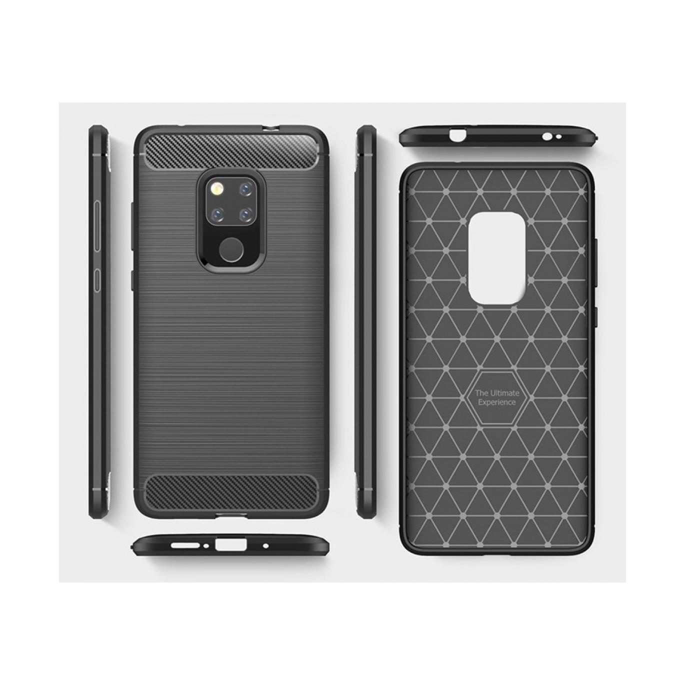 Screenguard Huawei Mate 20 Hülle Carbon Brushed Soft TPU (Huawei Mate 20) (00023874)