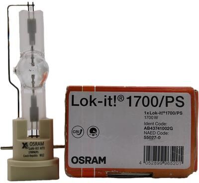 Osram Lok-it 1700W/PS Metal Halide Lamp for the Lycian Stage Lighting SUPERSTAR 17 Followspot