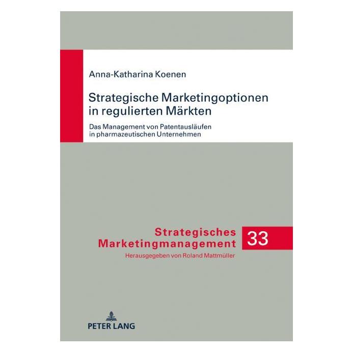 Peter Lang Koenen:Strategische Marketingoptionen i (Deutsch, Hardcover, Anna-Katharina Koenen) (67839653)