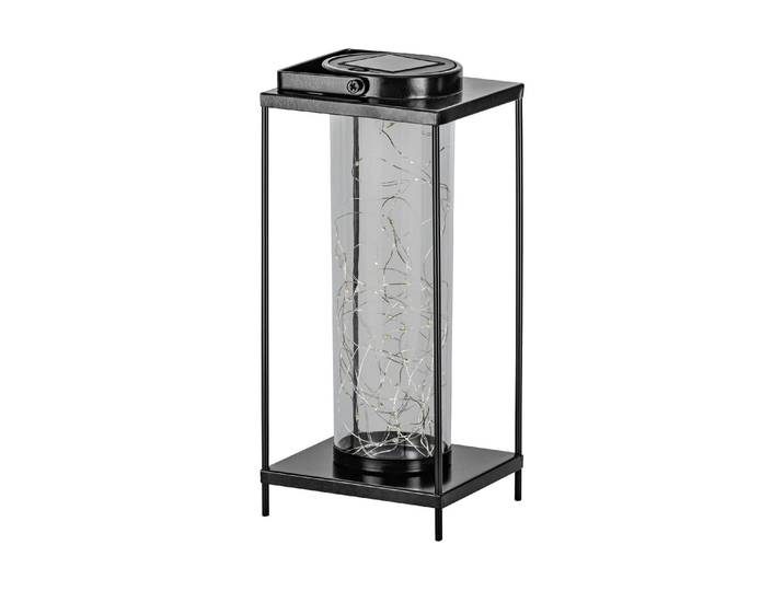 Gartenleuchte EGLO Solar Laterne , schwarz (bunt), H:33,5cm T:13,5cm, Leuchten, Gartenleuchte