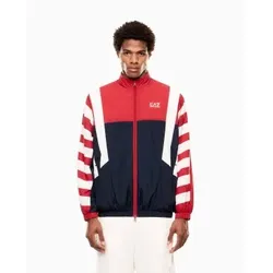 EA7 für Herren. 7M001605_AF21225 Sommer Block Jacke Blau (S), Lässig, Synthetisch