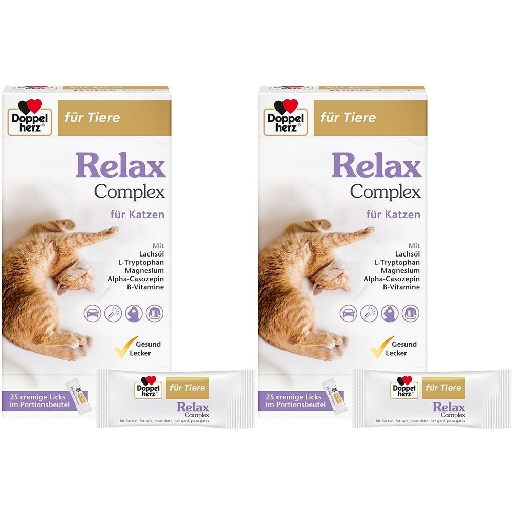 Doppelherz Relax Complex für Katzen Doppelpack 2x25x10 g Paste