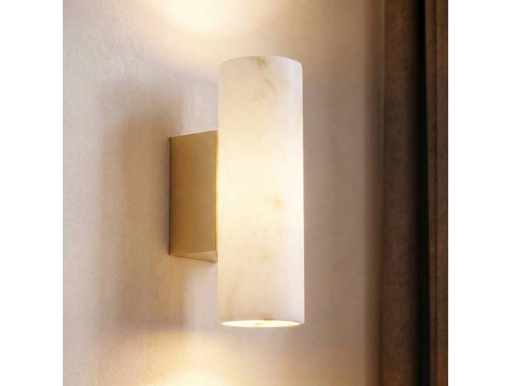 Lucande Wandleuchte Tavira, dimmbar, creme / amber, für Wohn- / Esszimmer, Modern