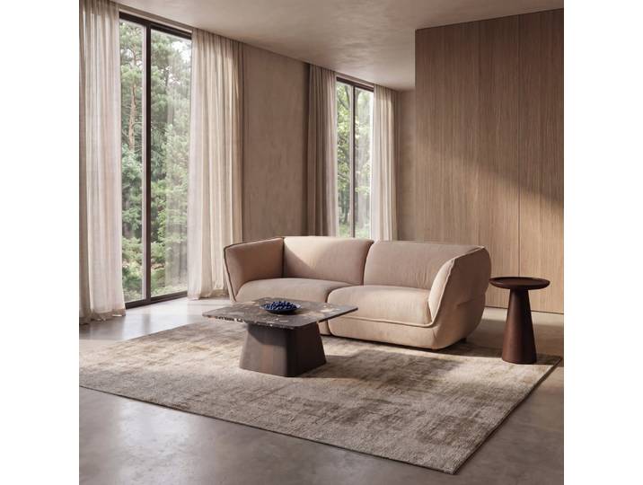Jacquard-Webteppich in Ecru und Beige, 200 x 290 cm
