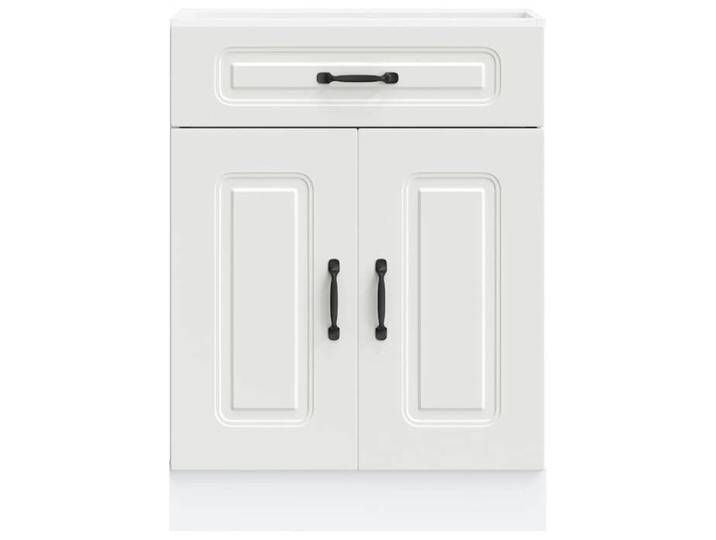 SOLOMOON@ Colonne cuisine - Armoire de cuisine Kalmar - Meuble bas de cuisine - blanc bois d'ingénierie FR 1328