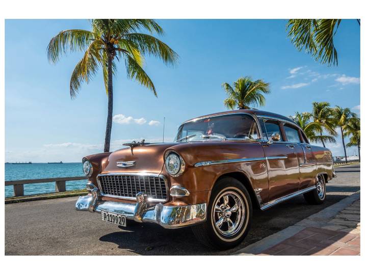 Canvas Oldtimer Auf Kuba image LAND