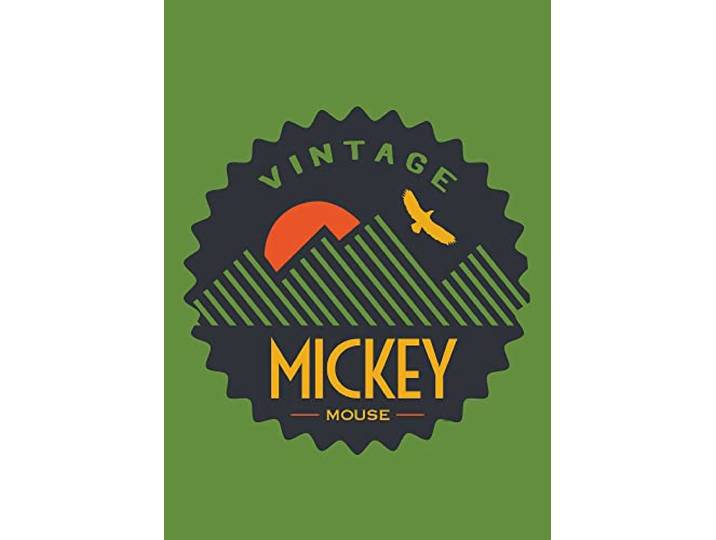 Mickey Mouse Vintage - Maat: 50 x 70 cm - Komar, muurschildering, posters, kunstdruk (zonder lijst), Disney