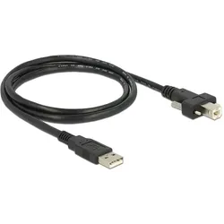 Delock USB A – USB B (1 m, USB 2.0), USB Kabel