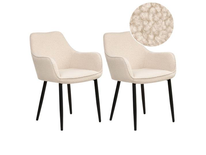 ESSZIMMERSTUHL 2er-Set Hellbeige Alden