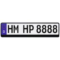 HP Autozubehör Kunststoff Kennzeichenrahmen Schwarz (B x H) 520 mm x 114 mm 18508
