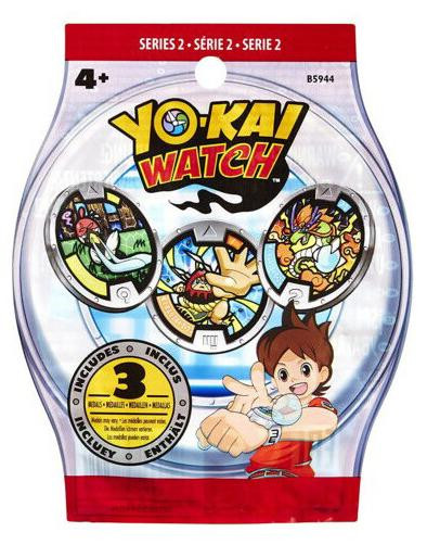 Hasbro Yo-Kai Watch verzamelmedailles, zakje met 3 stuks