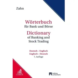 Zahn:Wörterbuch für Bank und Börse, Sachbücher von Hans Zahn