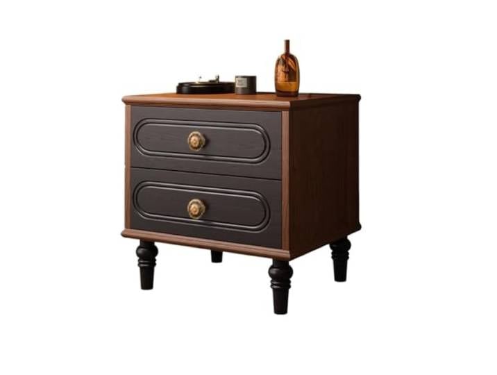 Nachttisch mit Schublade Vintage Nachttisch aus massivem Holz im Antik-Stil Aufbewahrung im französischen Stil for das Schlafzimmer zu Hause