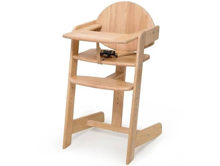 Kinderhochstuhl Holz Filou Up Holz in Natur I Mitwachsender Babystuhl bis 85 kg I Baby Hochstuhl ab 6 Monaten mit Tablett I Abnehmbarer 3-Punkt Sicherheitsgurt I Kinderstuhl kippsicher & stabil