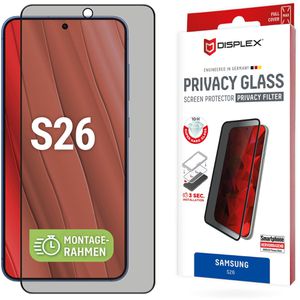 Displex Displayschutzfolie Privacy Glass, 10H, für Samsung Galaxy S26, aus Hartglas