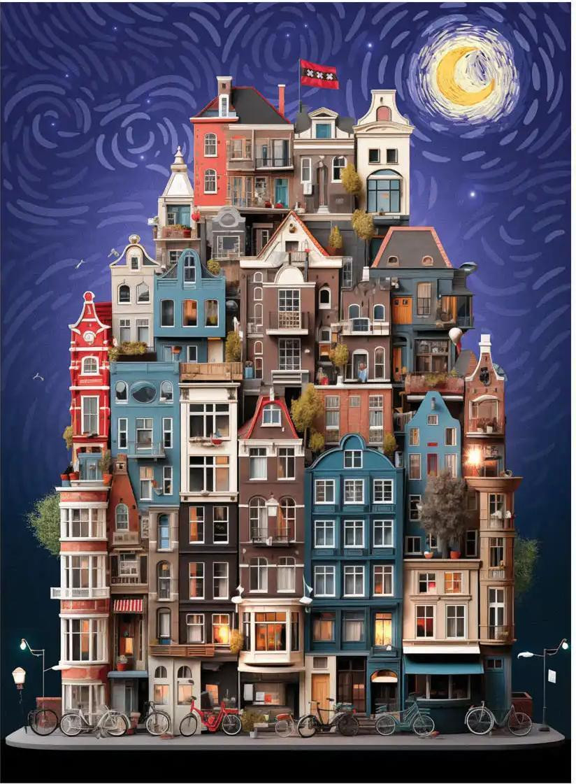 Anatolian Puzzel Een onvergetelijke nacht in Amsterdam 1000 stukjes
