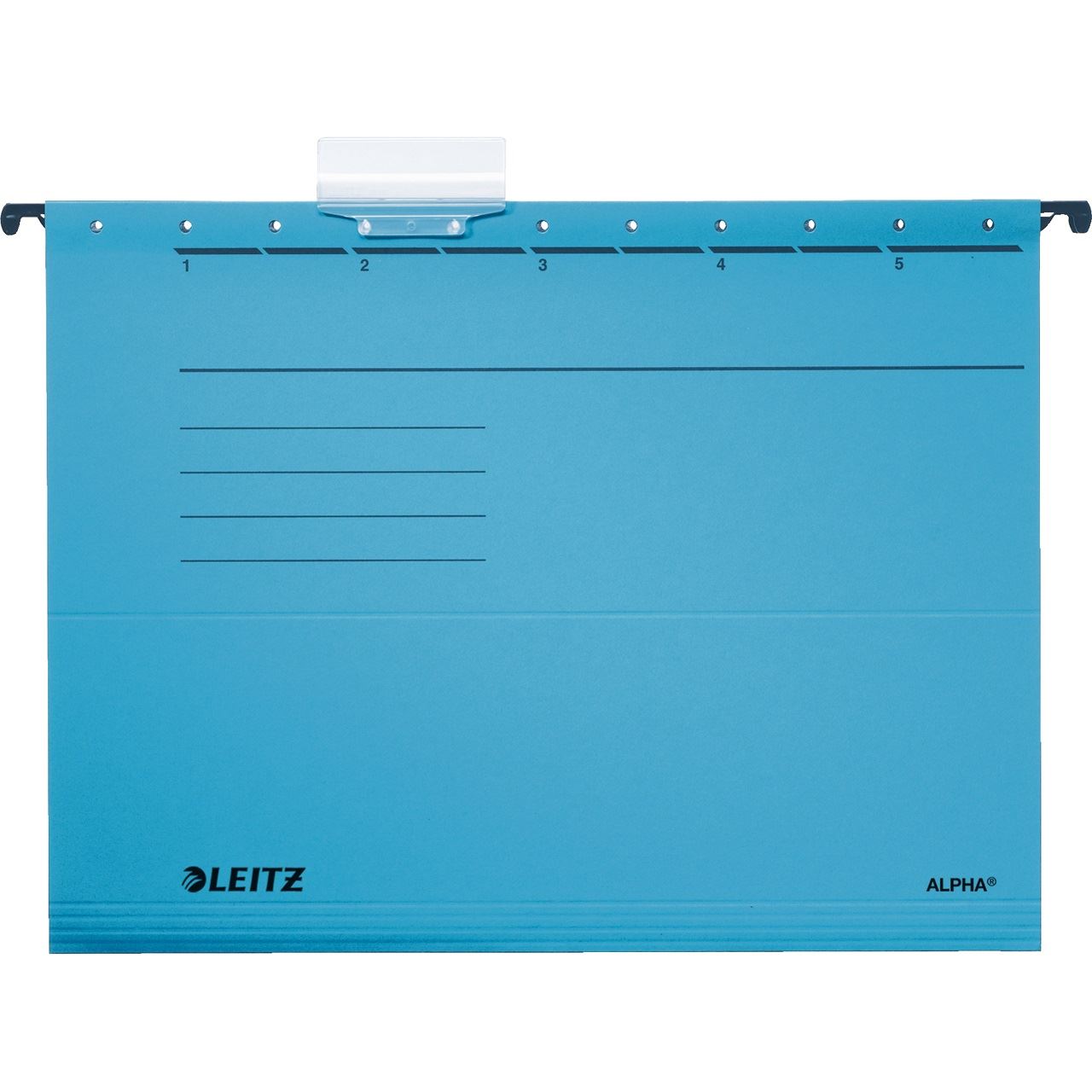 LEITZ 5 Hängemappen ALPHA 1985 blau