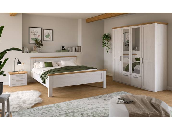 Schlafzimmerset Verona I 3-tlg. 180 x 200 cm Stauraum Landhaus Sibiu Lärche/Artisan Eiche