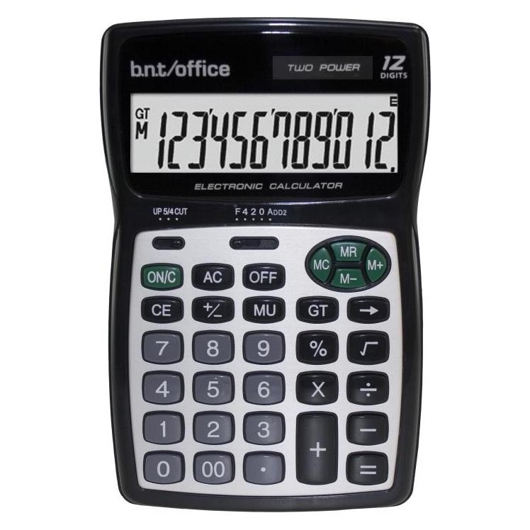 B.N.T. Lommeregner bnt/Office 55 12 cifre (BNT109000)