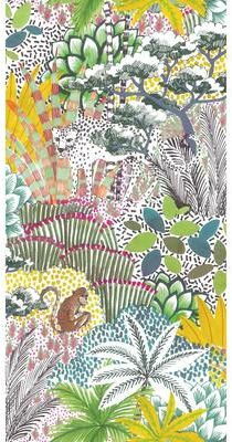 Tamara Day Jungle Vibe Peel and Stick Wallpaper Yellow By Roommates